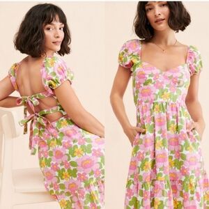 Show Me Your Mumu Cathy Maxi Dress in Fresh Floral Size S